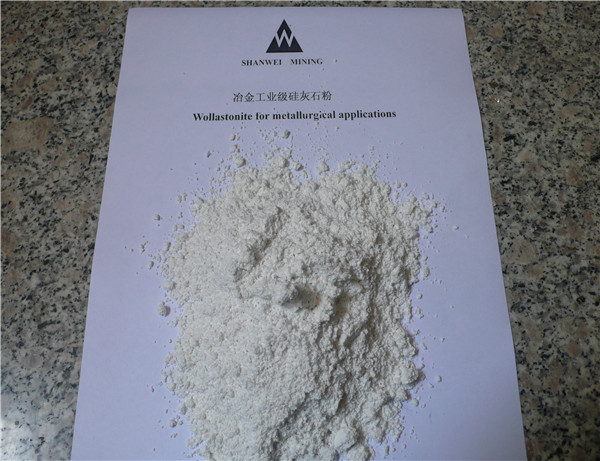 Wollastonite for metallurgical applications